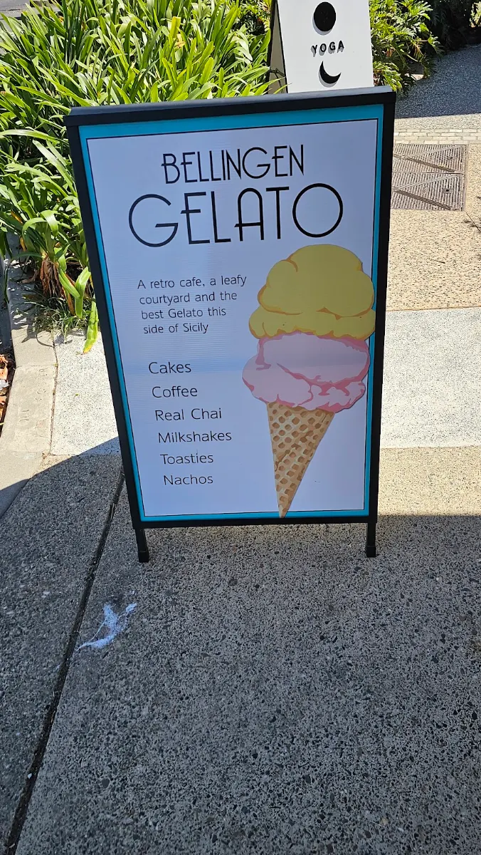 Menu, The Bellingen Gelato Bar