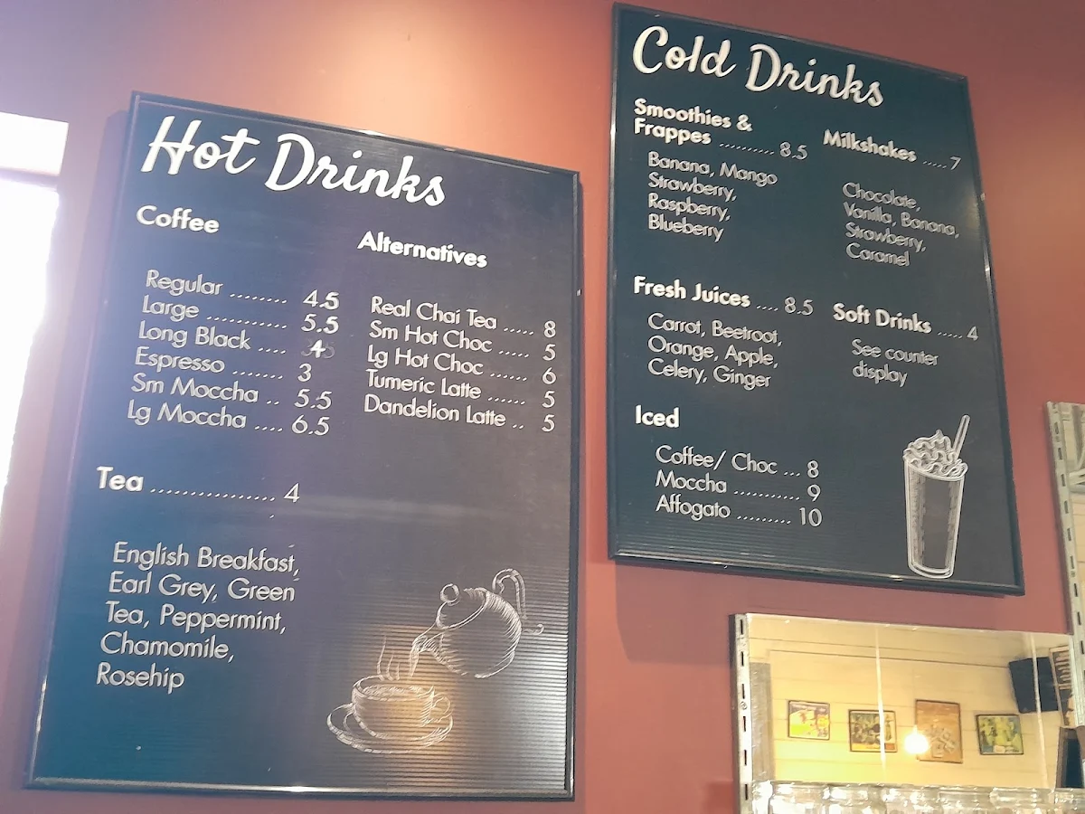 Menu, The Bellingen Gelato Bar