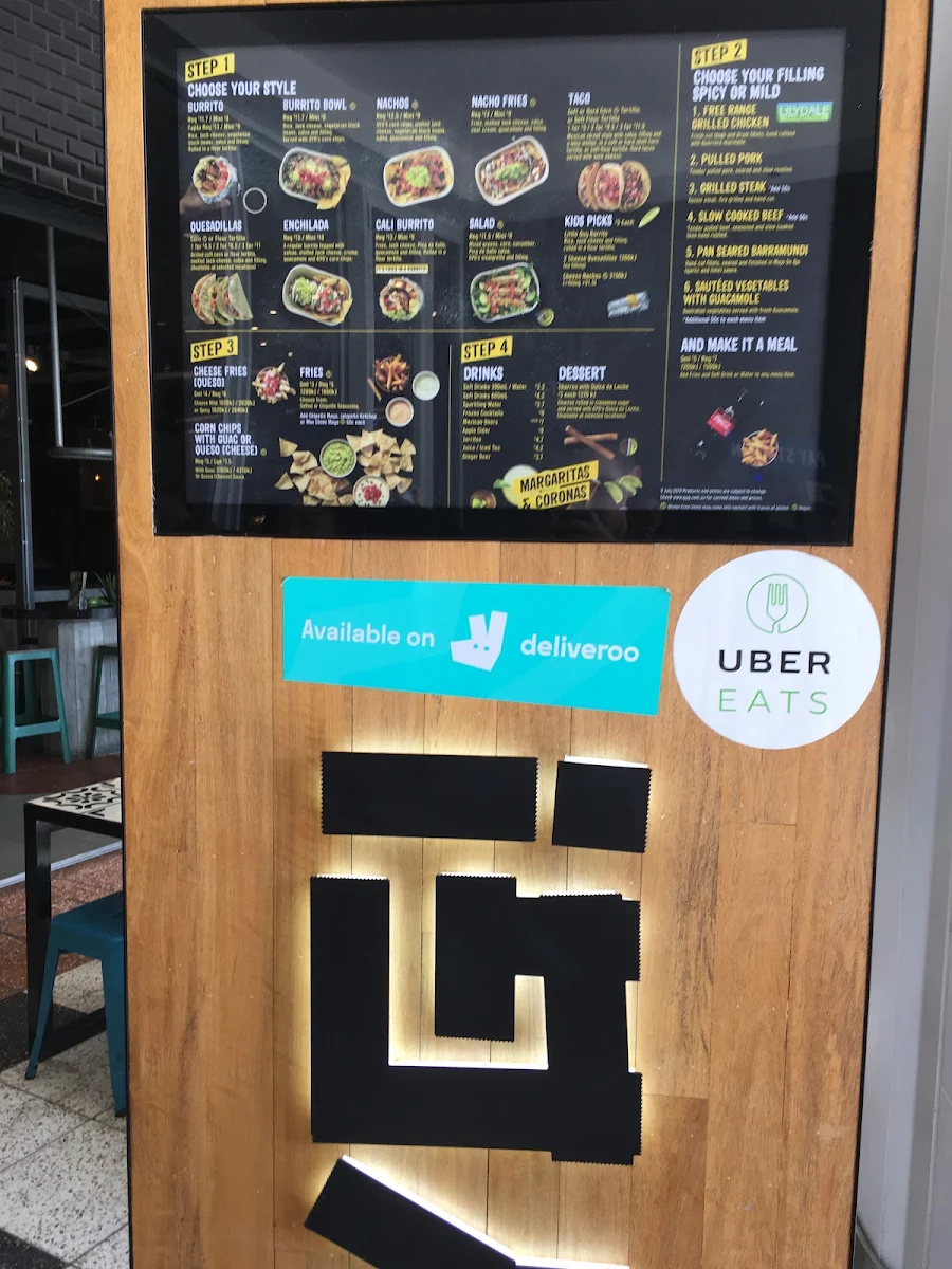 Menu, Guzman y Gomez - Westfield Chermside