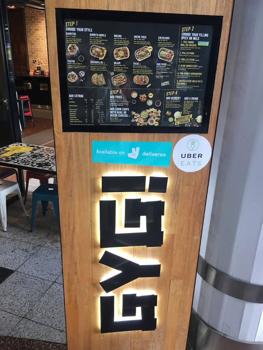 Menu, Guzman y Gomez - Westfield Chermside