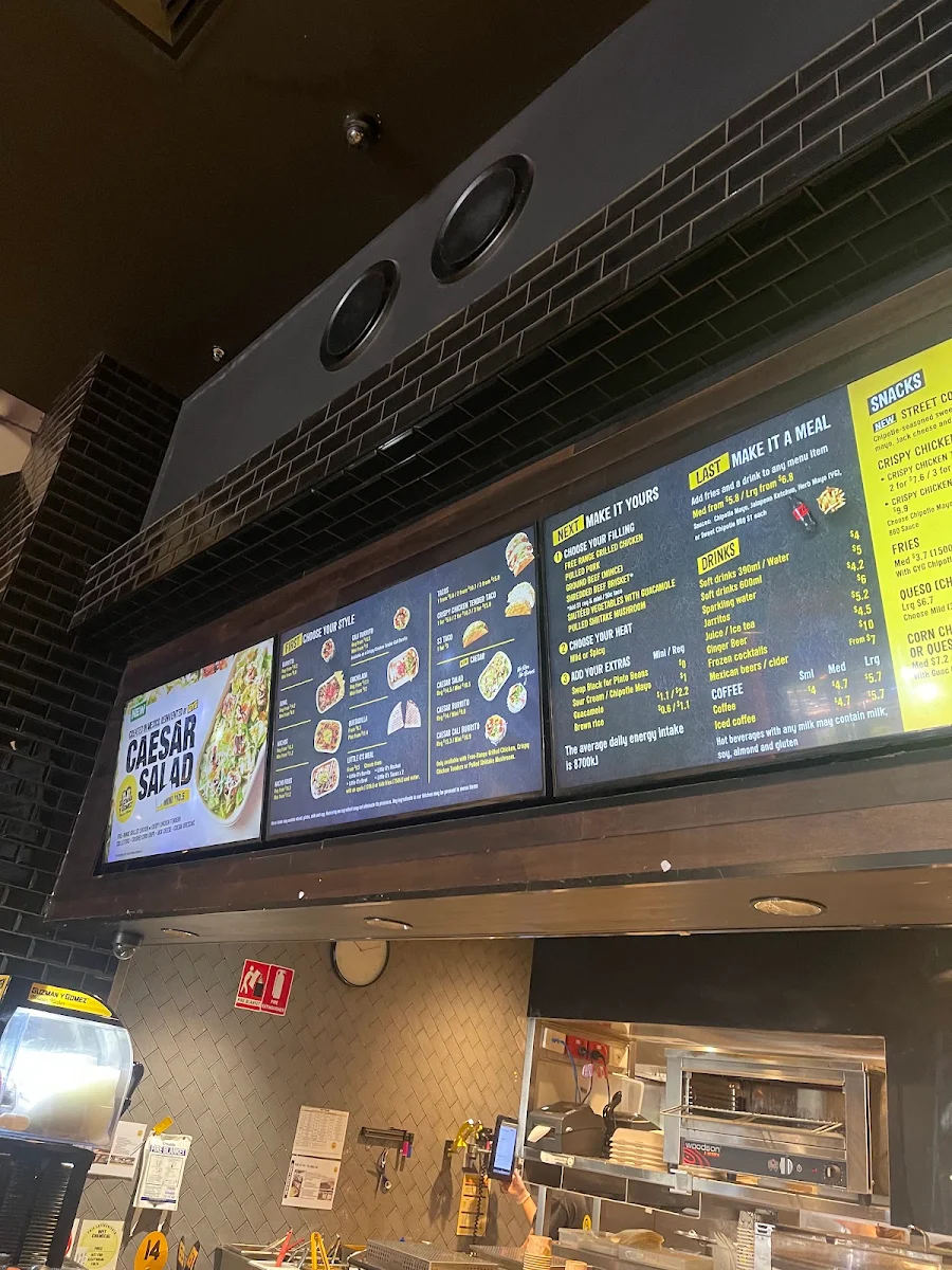 Menu, Guzman y Gomez - Westfield Chermside