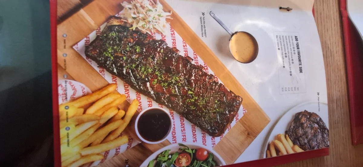 Menu, TGI Fridays Sunshine Plaza