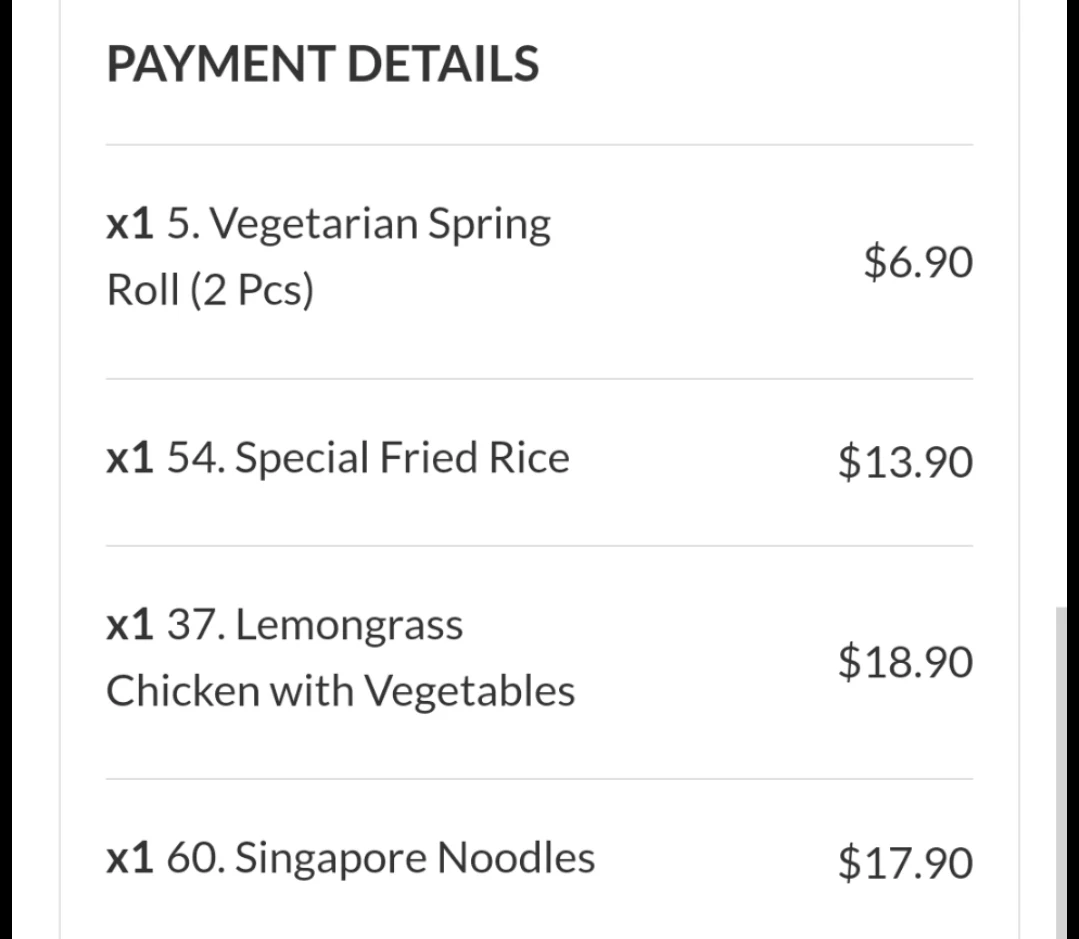 Menu, Court Lantern