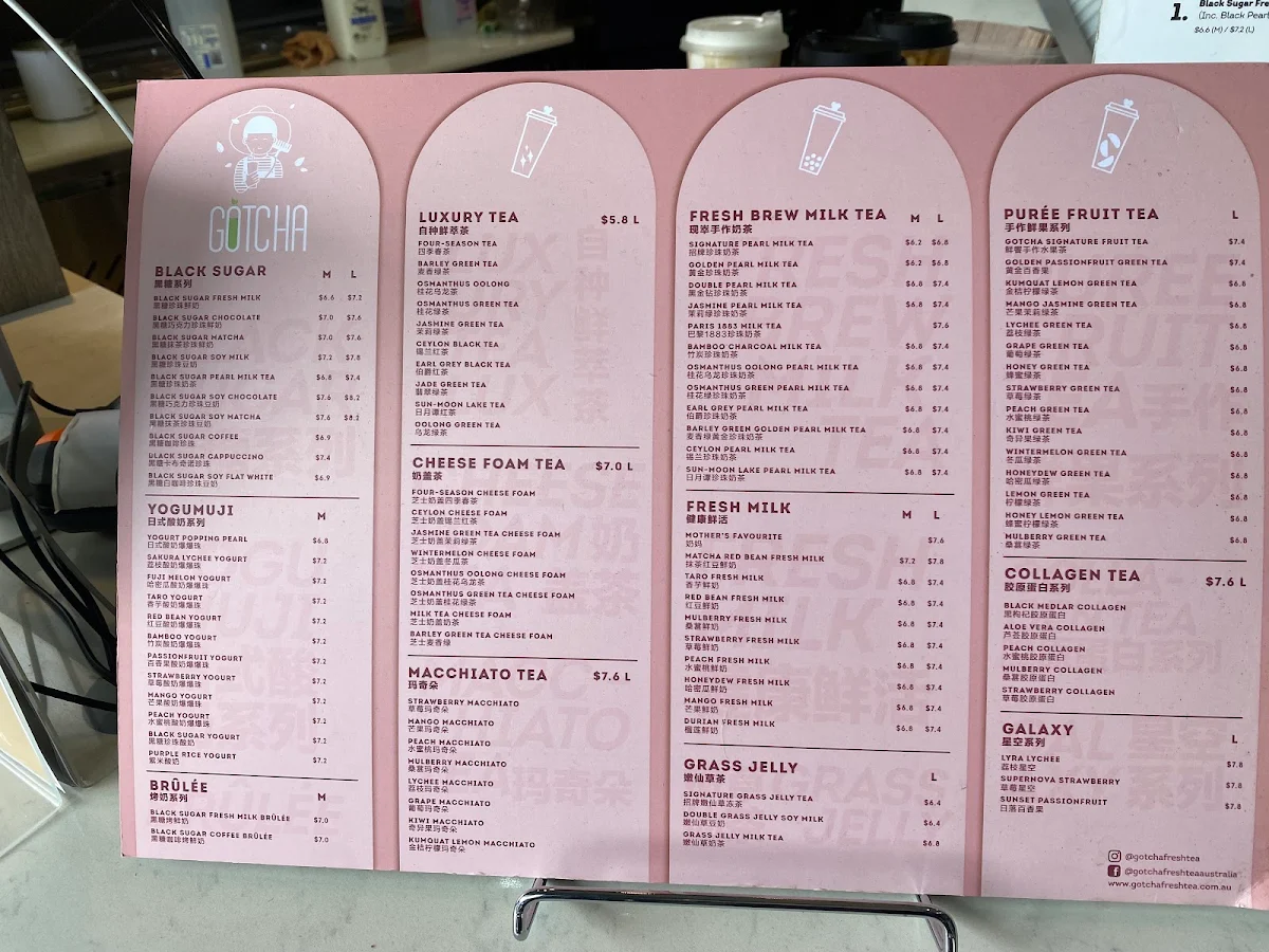 Menu, Gotcha