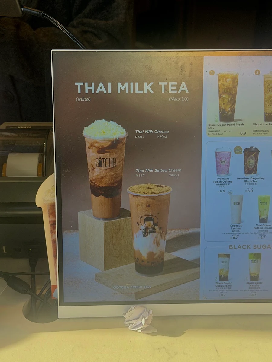 Menu, Gotcha