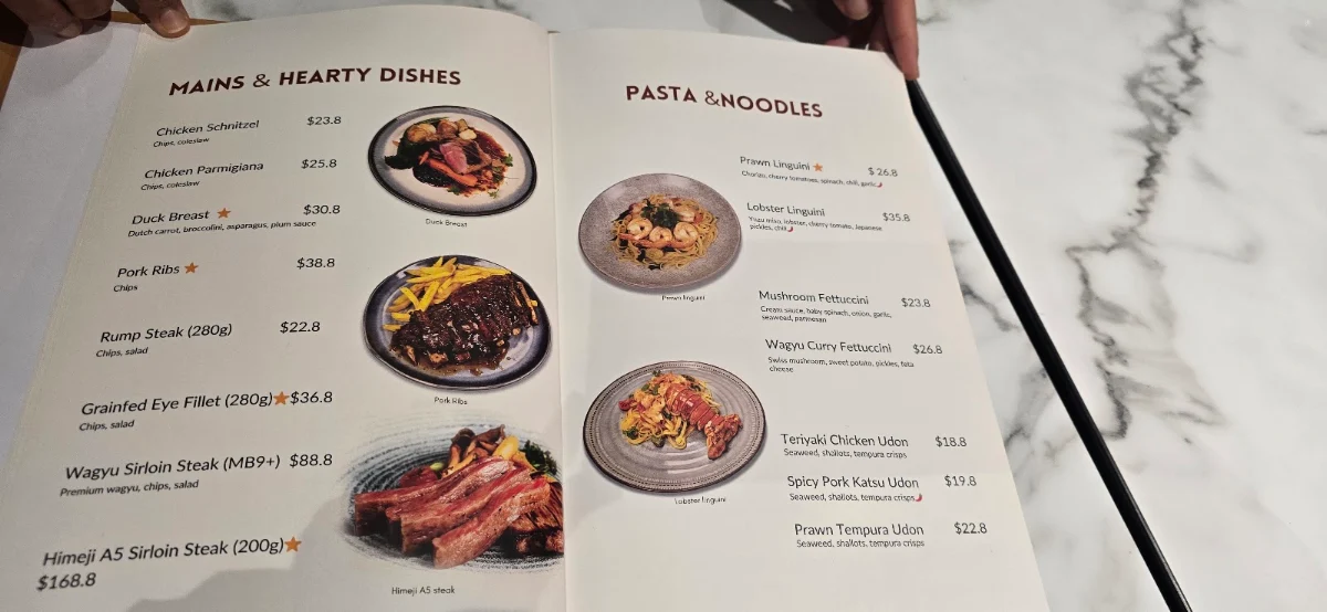 Menu, Anita’s Fusion