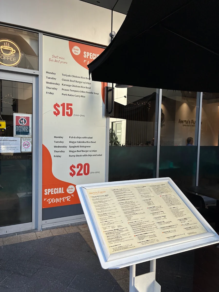 Menu, Anita’s Fusion