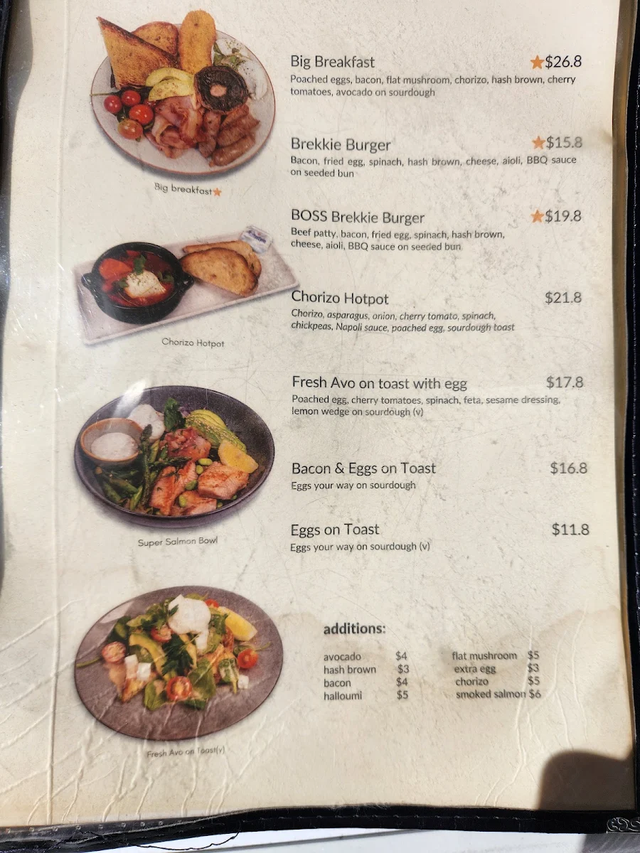Menu, Anita’s Fusion
