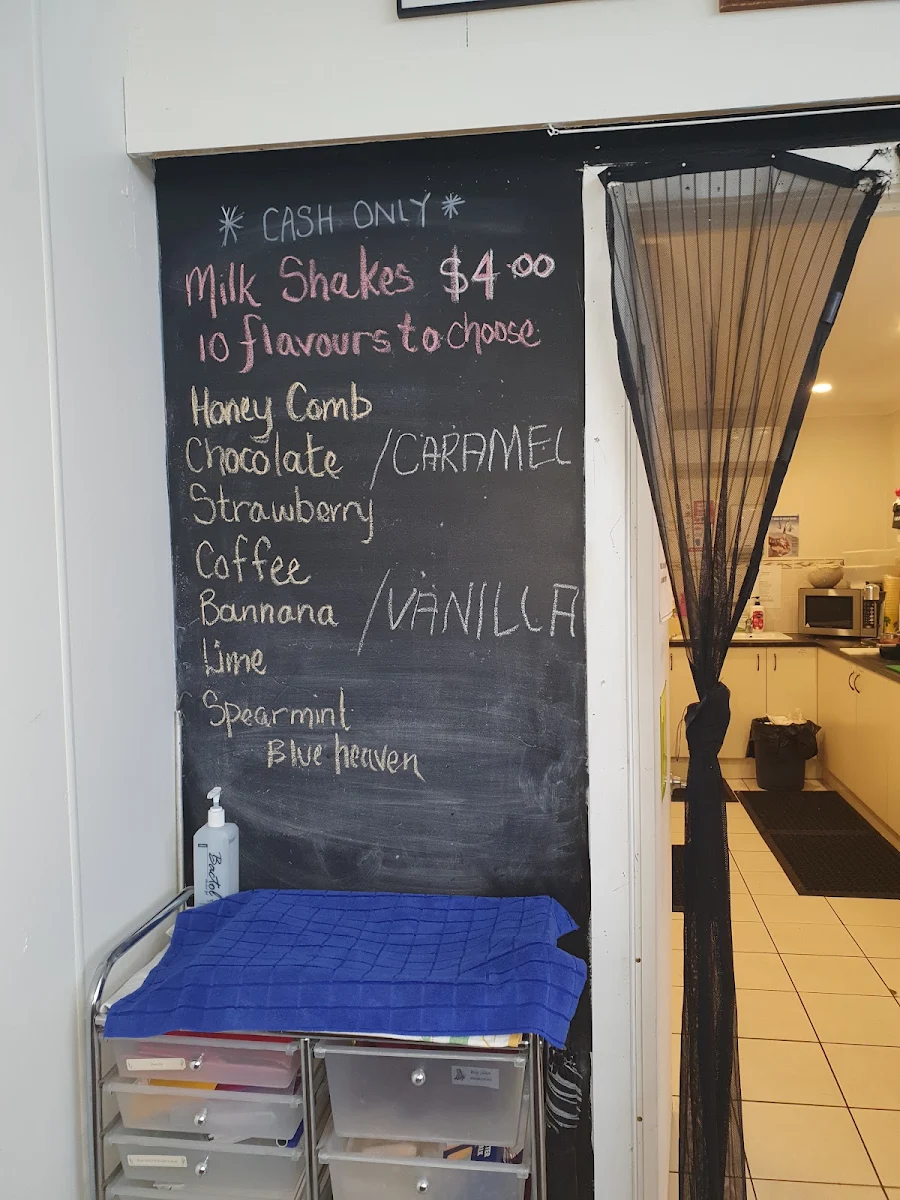 Menu, Sunshine Cafe