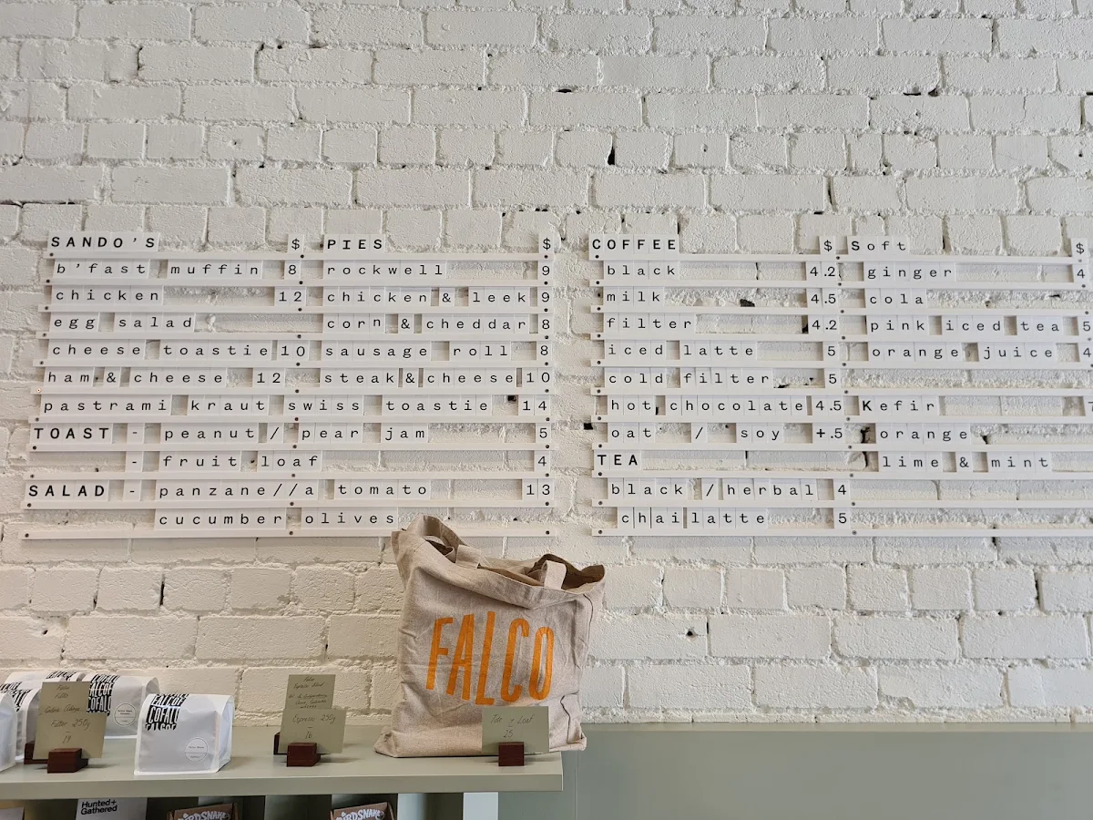 Menu, Falco Bakery - Smith St