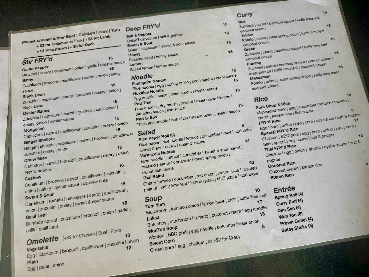 Menu, Take-Out Time Cafe & Bakery Ipswich