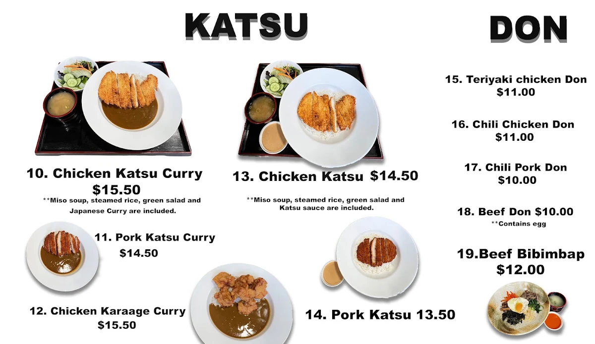Menu, Midori Sushi and Rolls Meadowbank