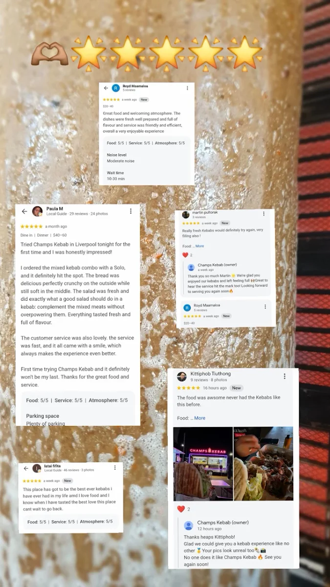 Menu, Champs Kebab