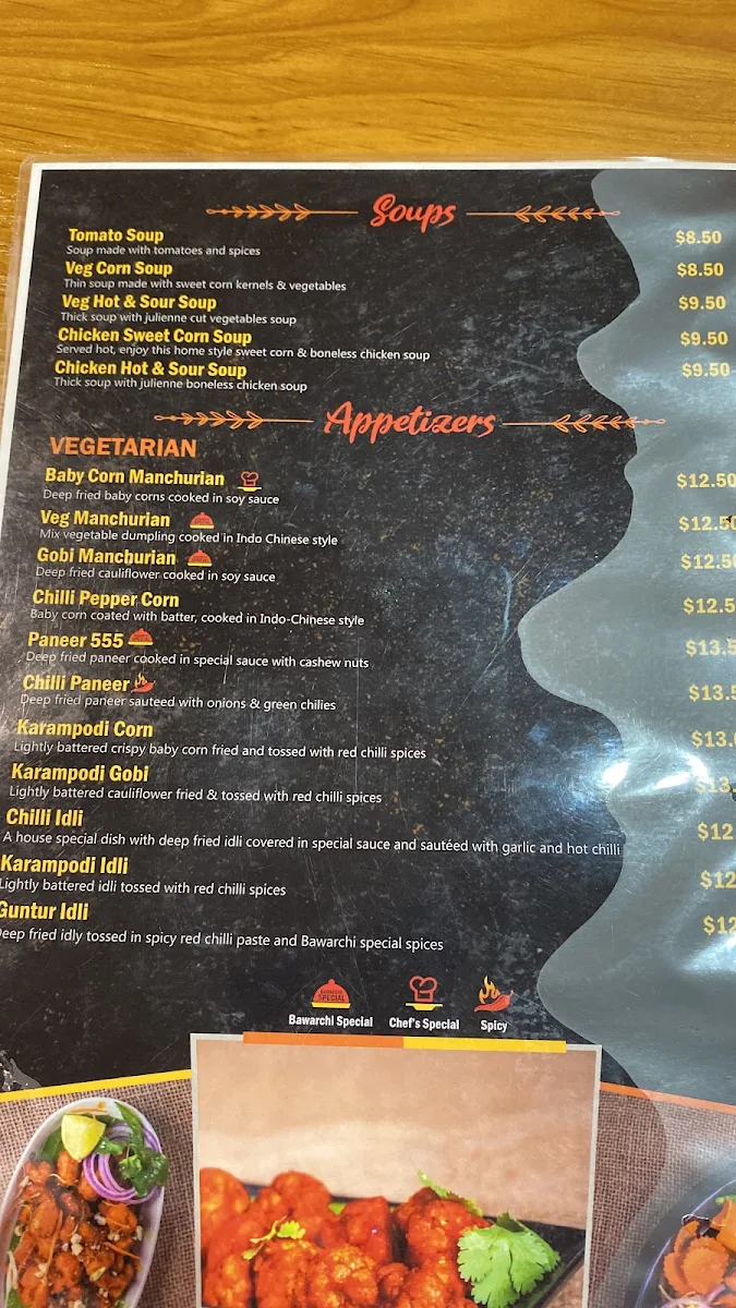 Menu, Bawarchi Biryanis