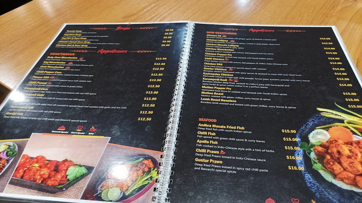 Menu, Bawarchi Biryanis