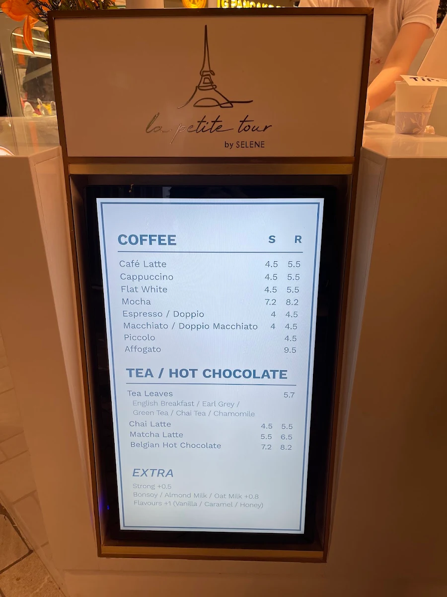 Menu, La Petite Tour