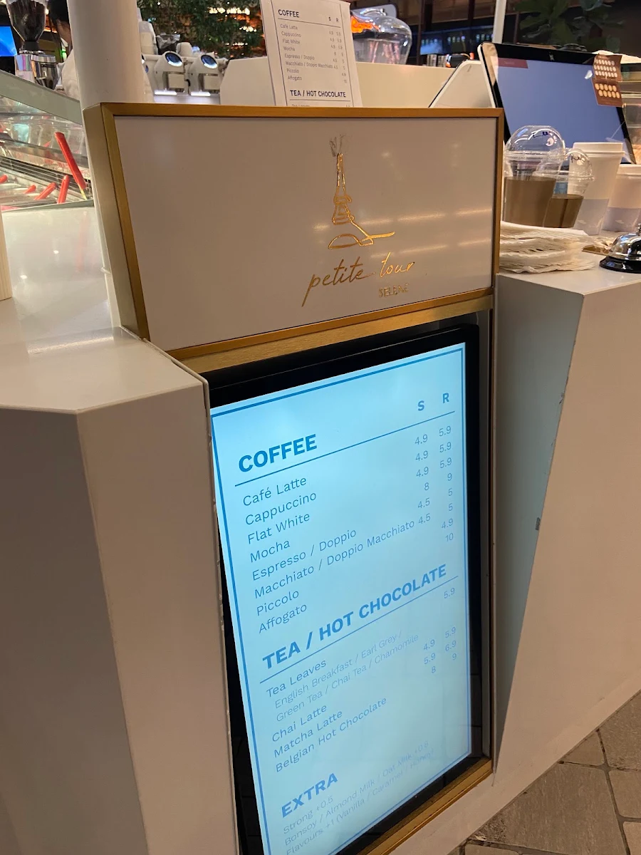 Menu, La Petite Tour