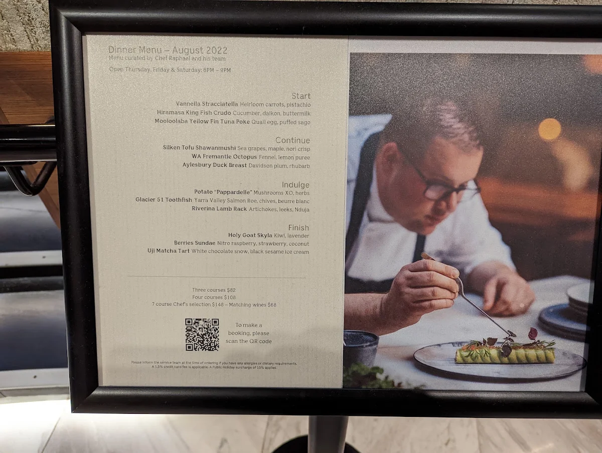 Menu, Silvester's Restaurant & Lounge