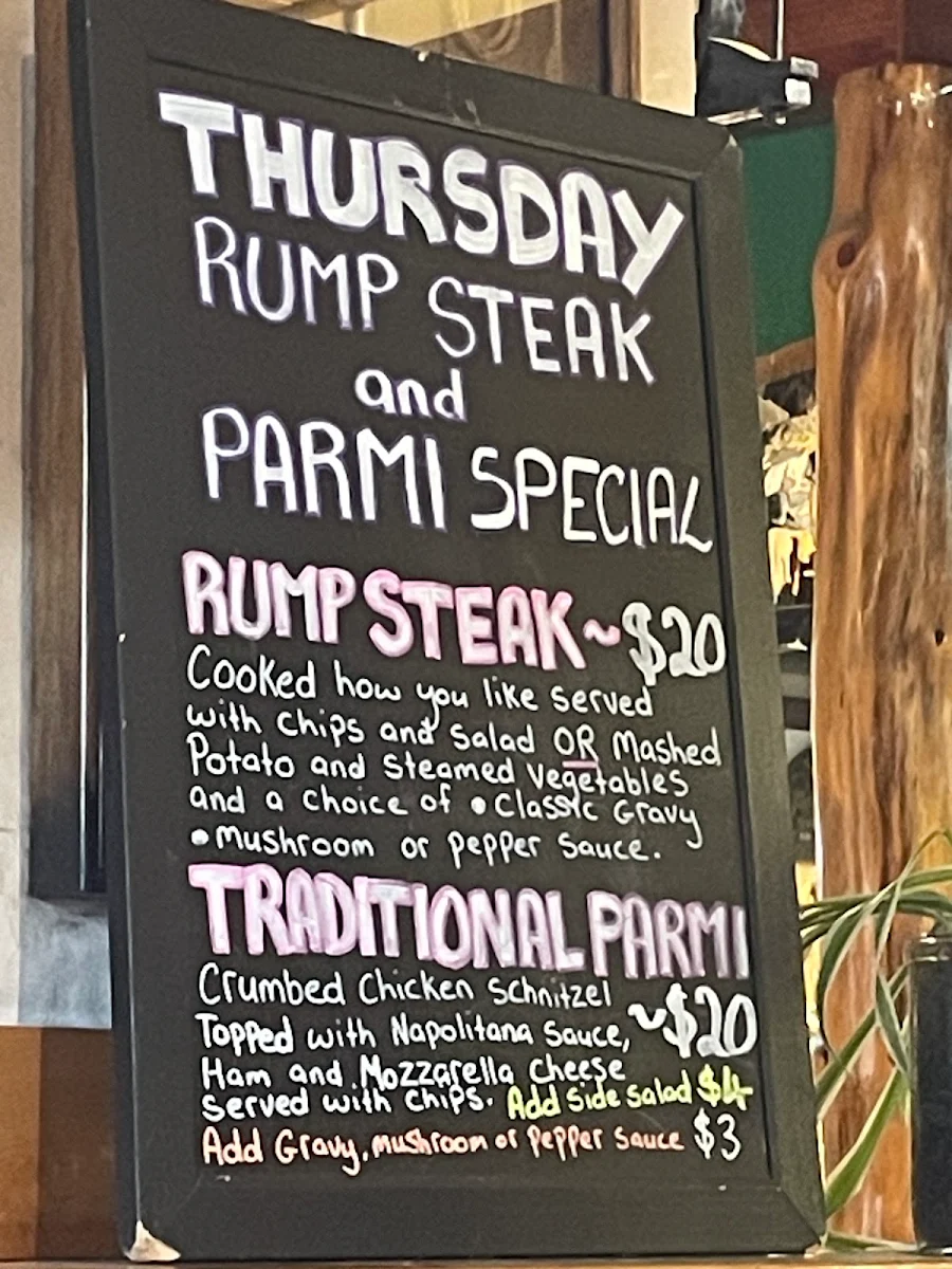 Menu, Longley International Hotel