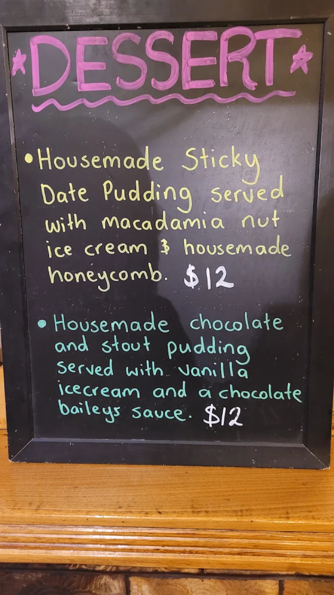 Menu, Longley International Hotel