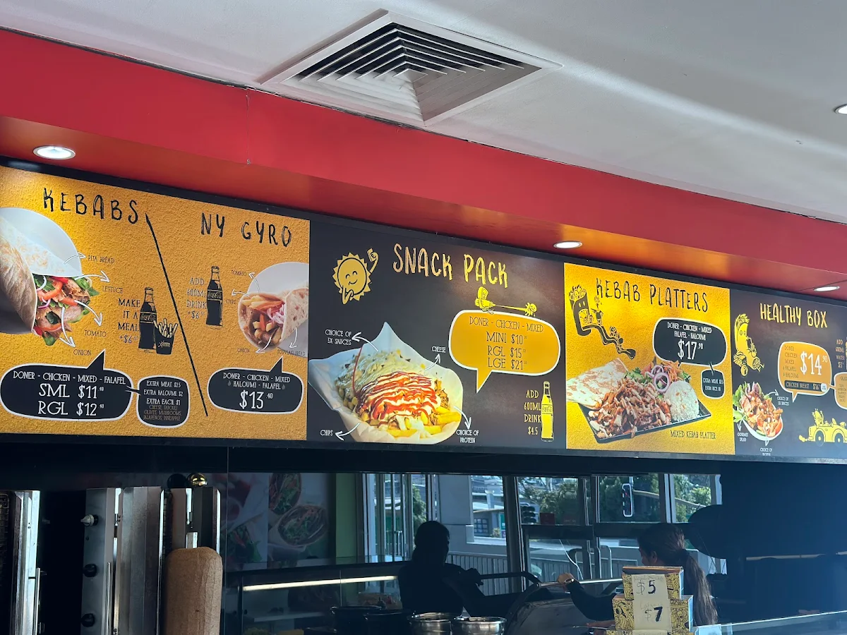 Menu, Sunshine Kebabs
