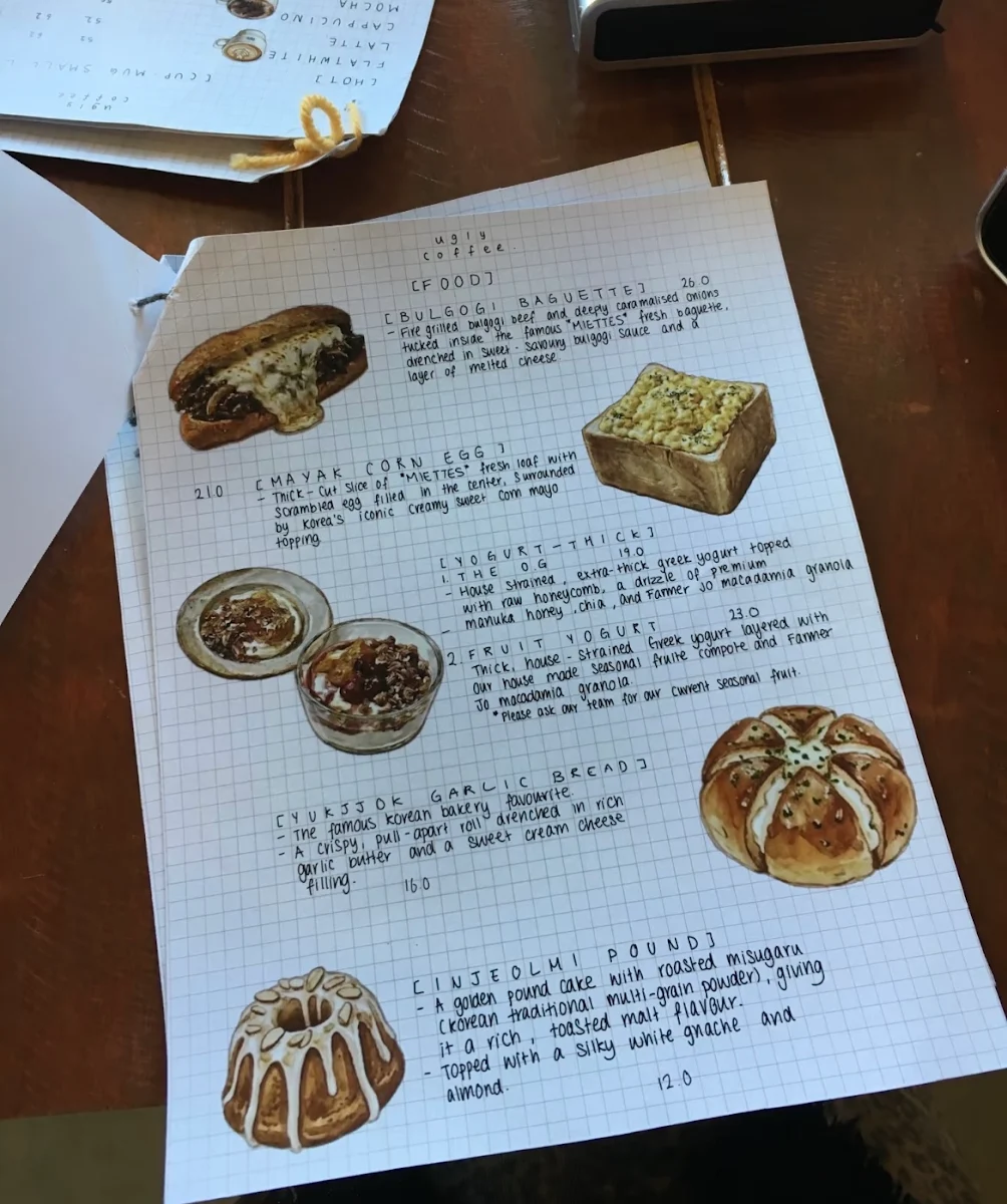 Menu, Ugly Coffee