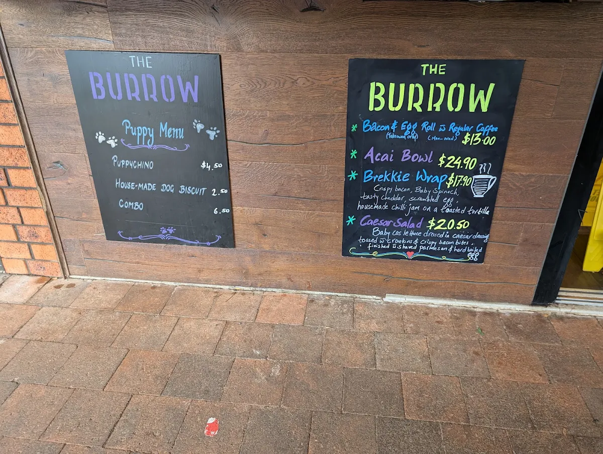 Menu, The Burrow Cherrybrook