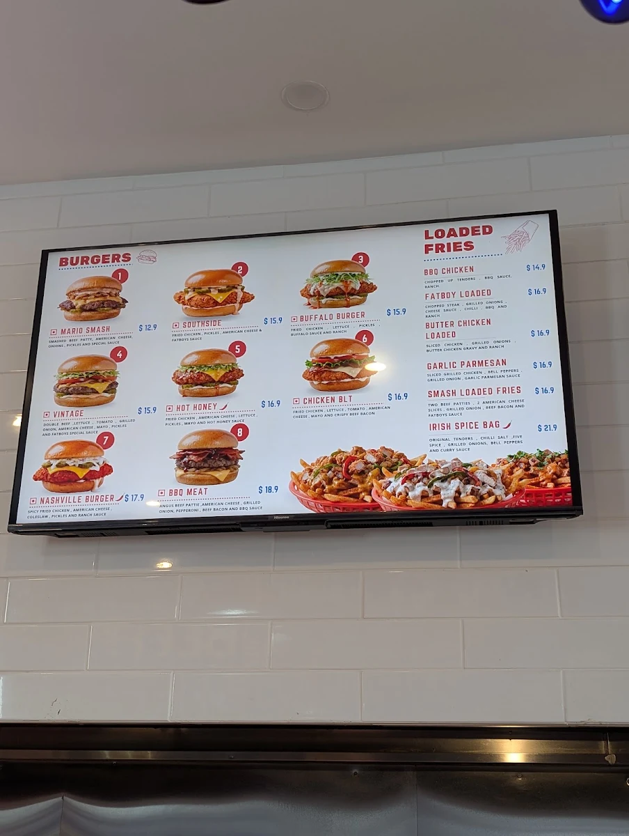 Menu, Fatboys Phillys