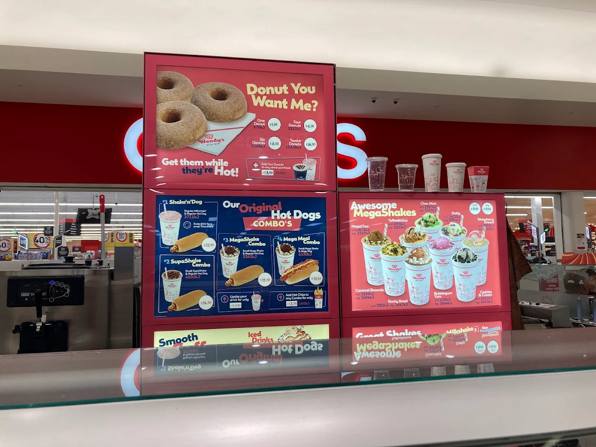 Menu, Wendy's Milk Bar