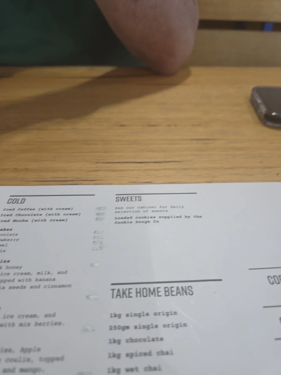 Menu, Unilab Specialty Roasters & Kitchen