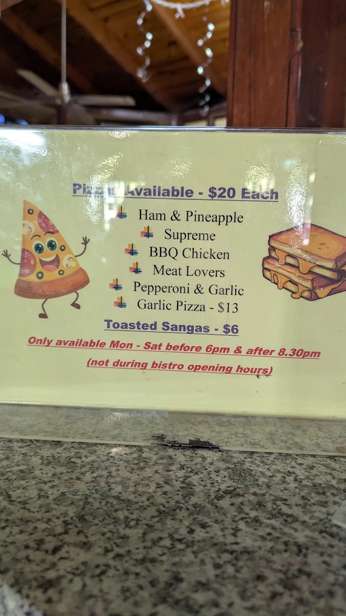 Menu, Nobbies Bar & Grill