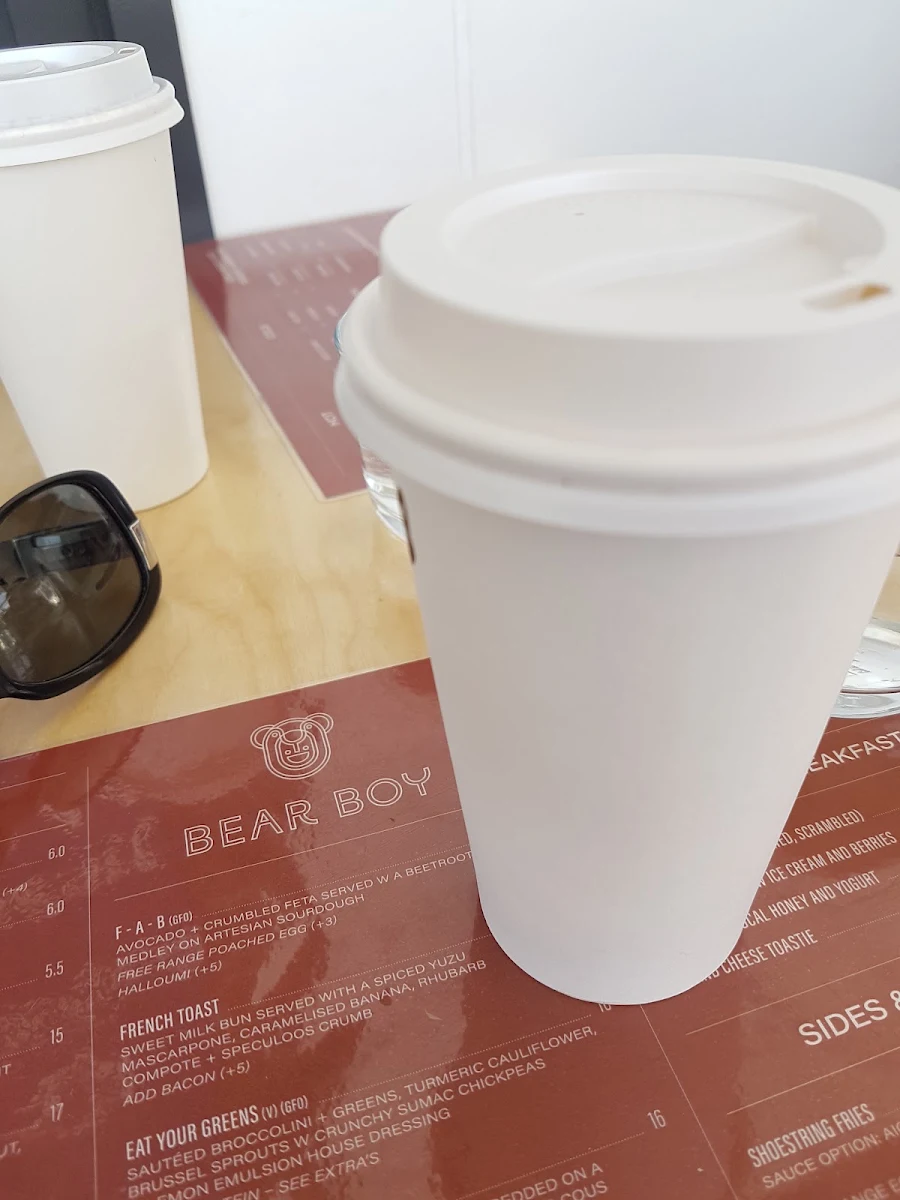 Menu, Parlour Coffee