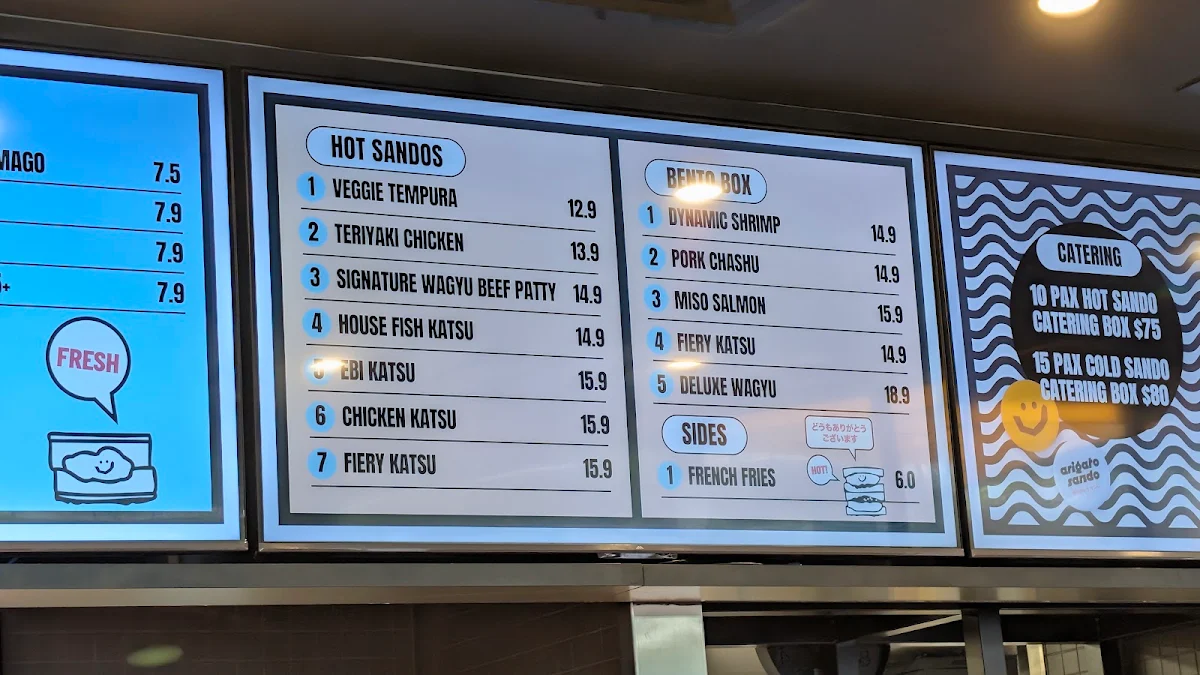 Menu, Arigato Sando