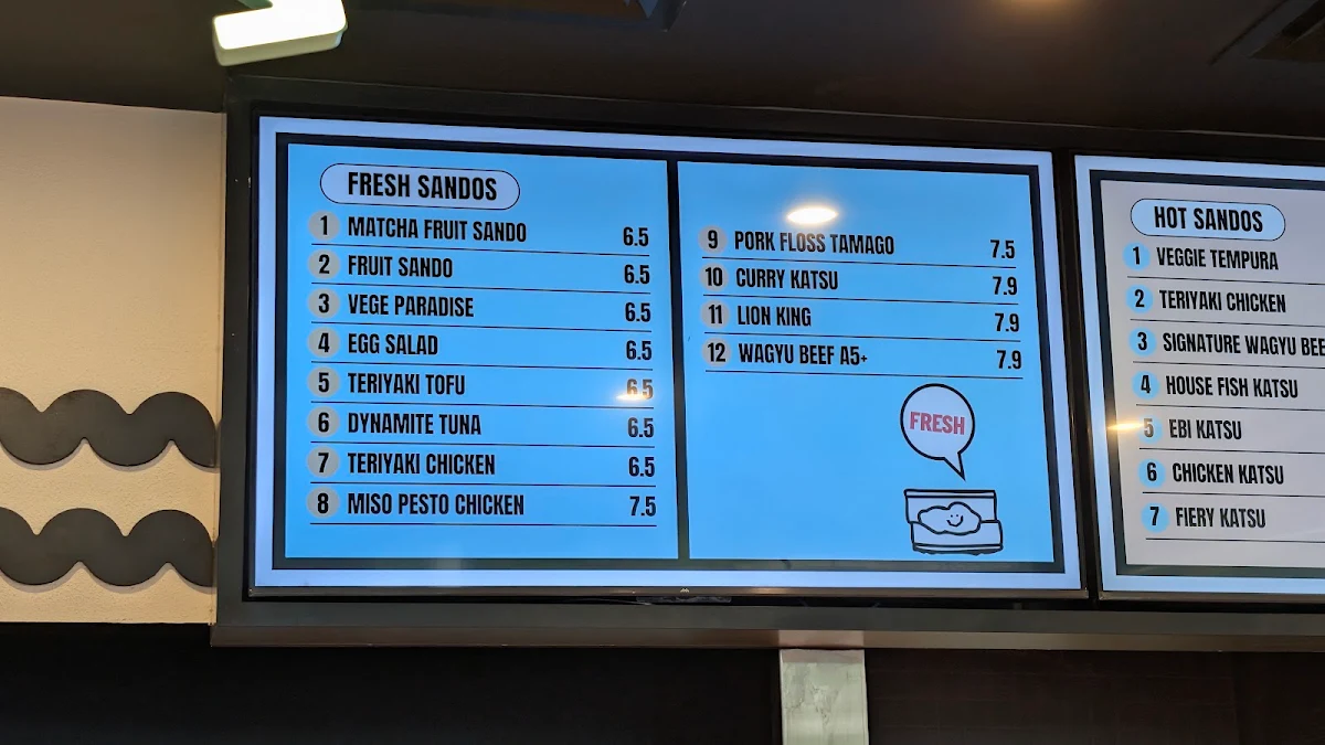 Menu, Arigato Sando