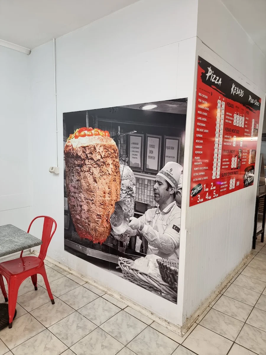 Menu, Humpty Doo kebabs and pizza