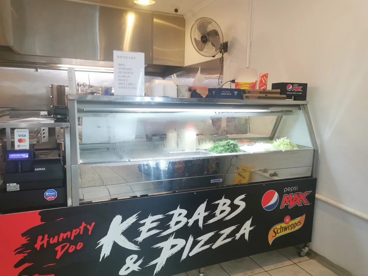 Menu, Humpty Doo kebabs and pizza