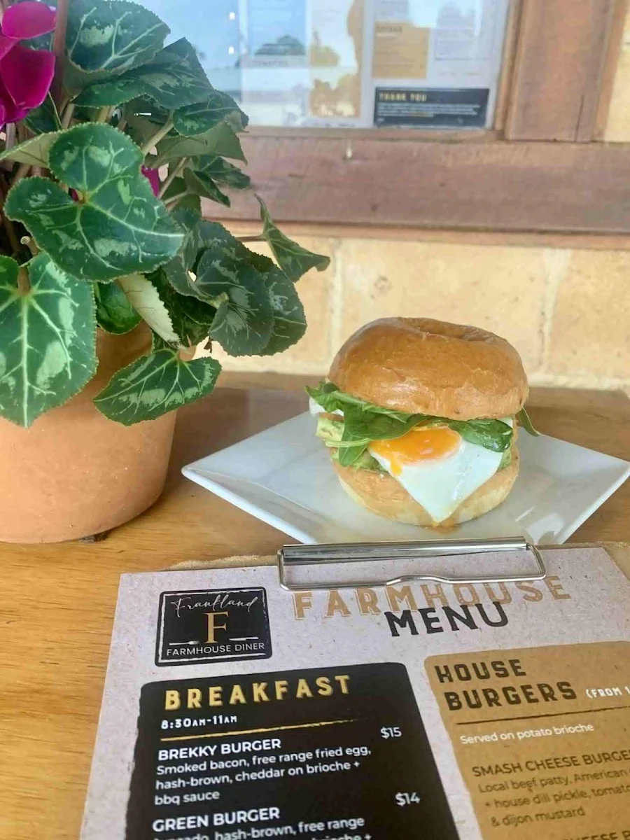 Menu, Frankland Farmhouse Diner
