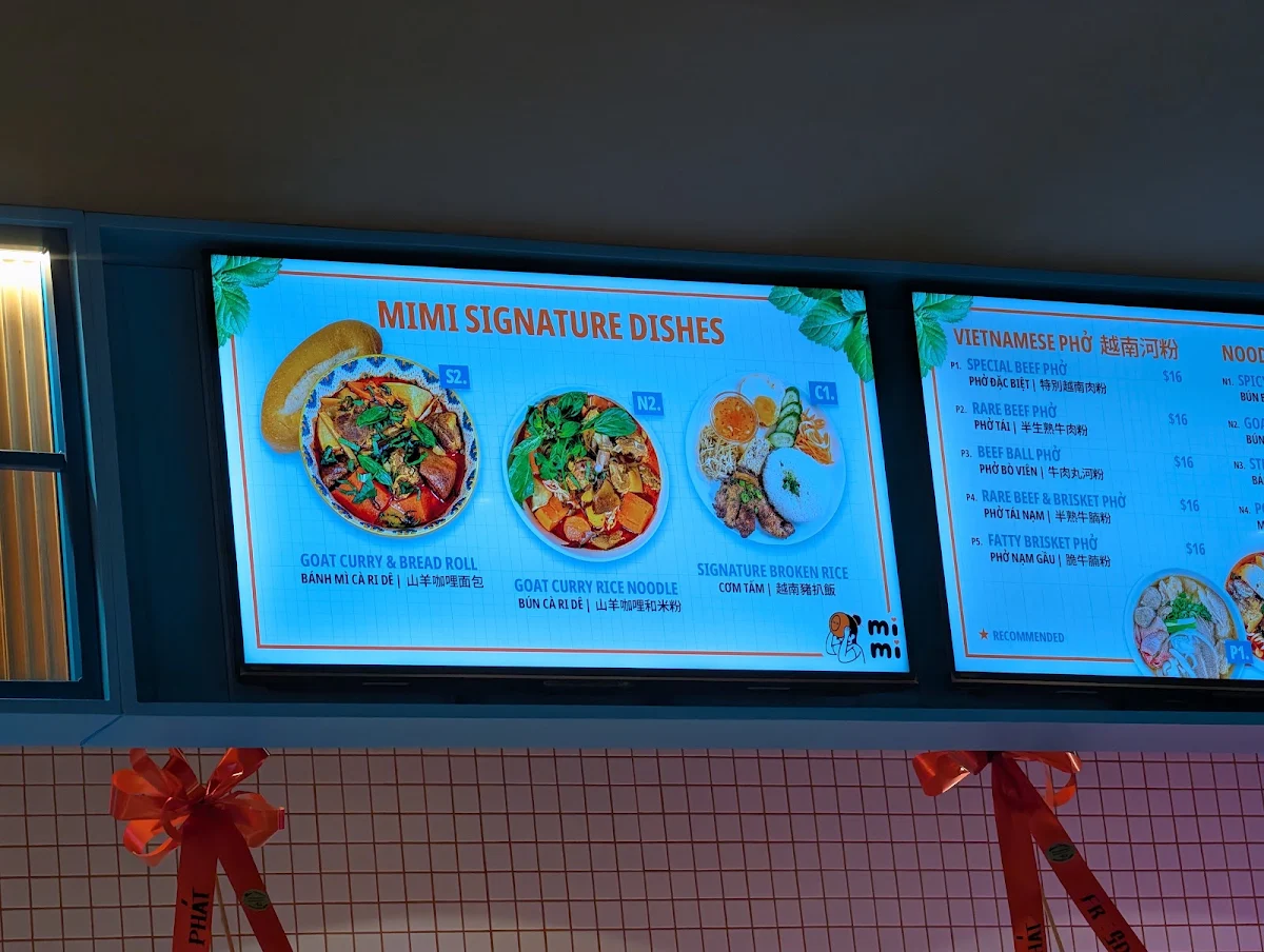 Menu, MIMI