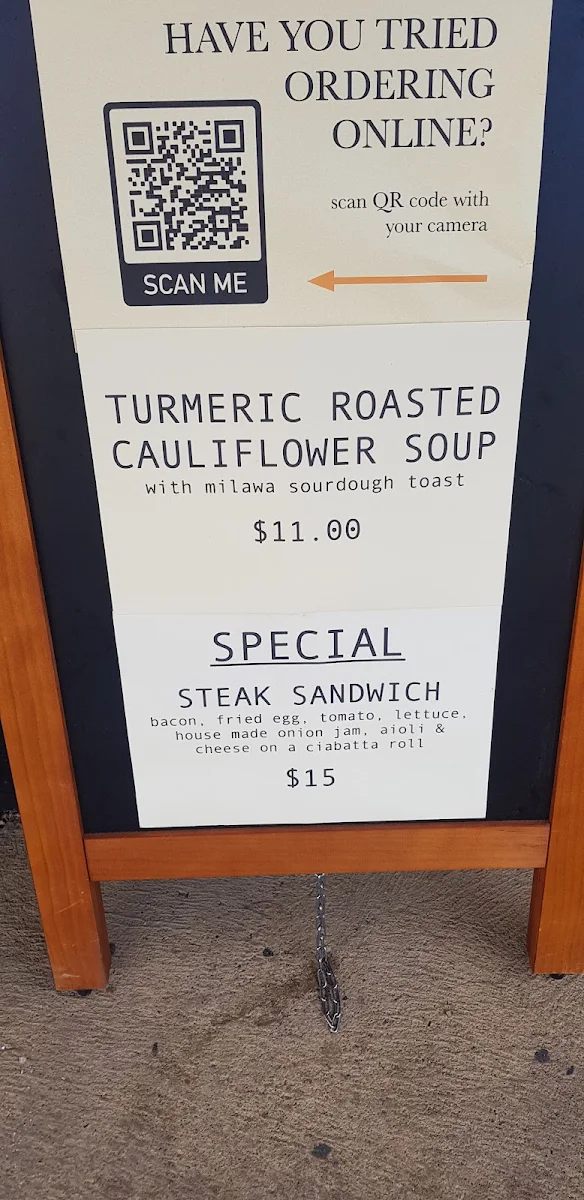 Menu, Hardluck Coffee Co.
