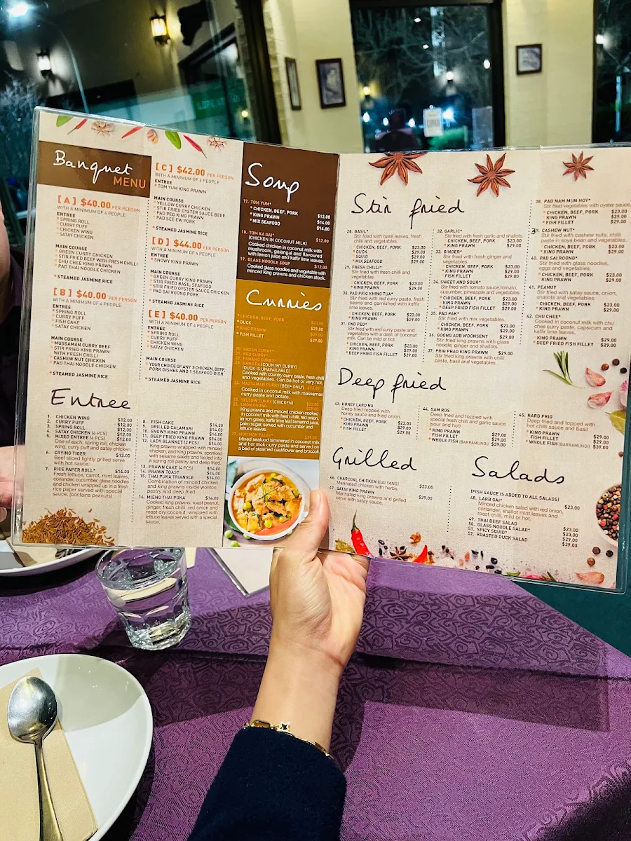 Menu, Thai Puka