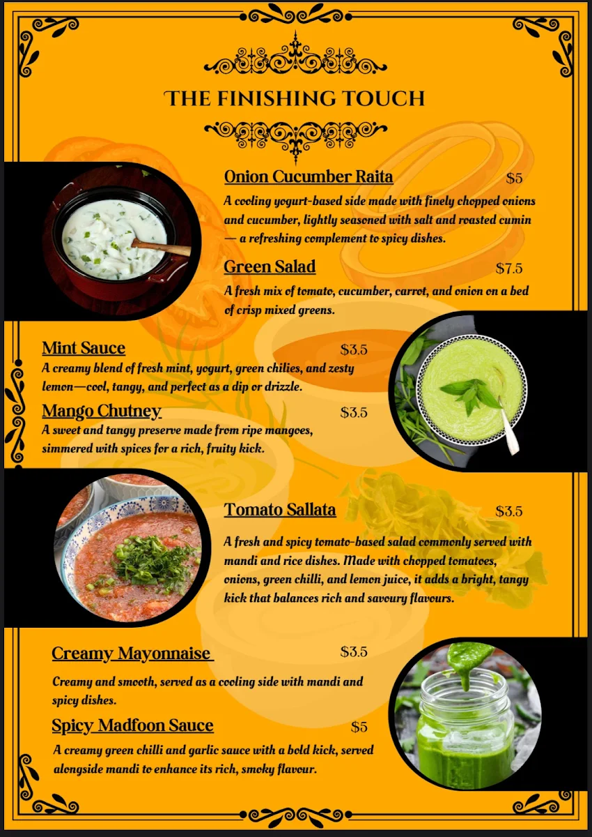 Menu, New Zaks Kitchen- Indian, Pakistani, Arabic Cuisine