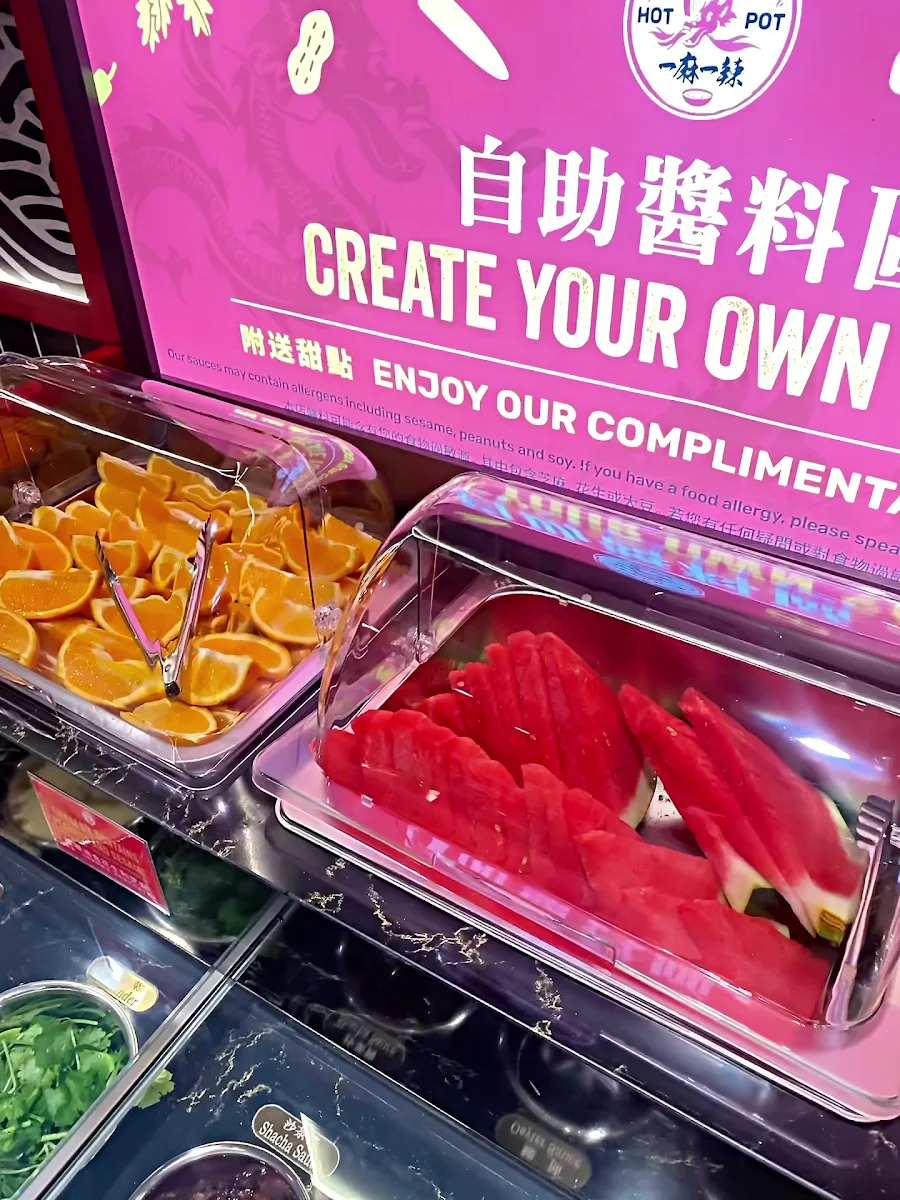 Menu, Golden Roc Hot Pot 麻辣鲜生