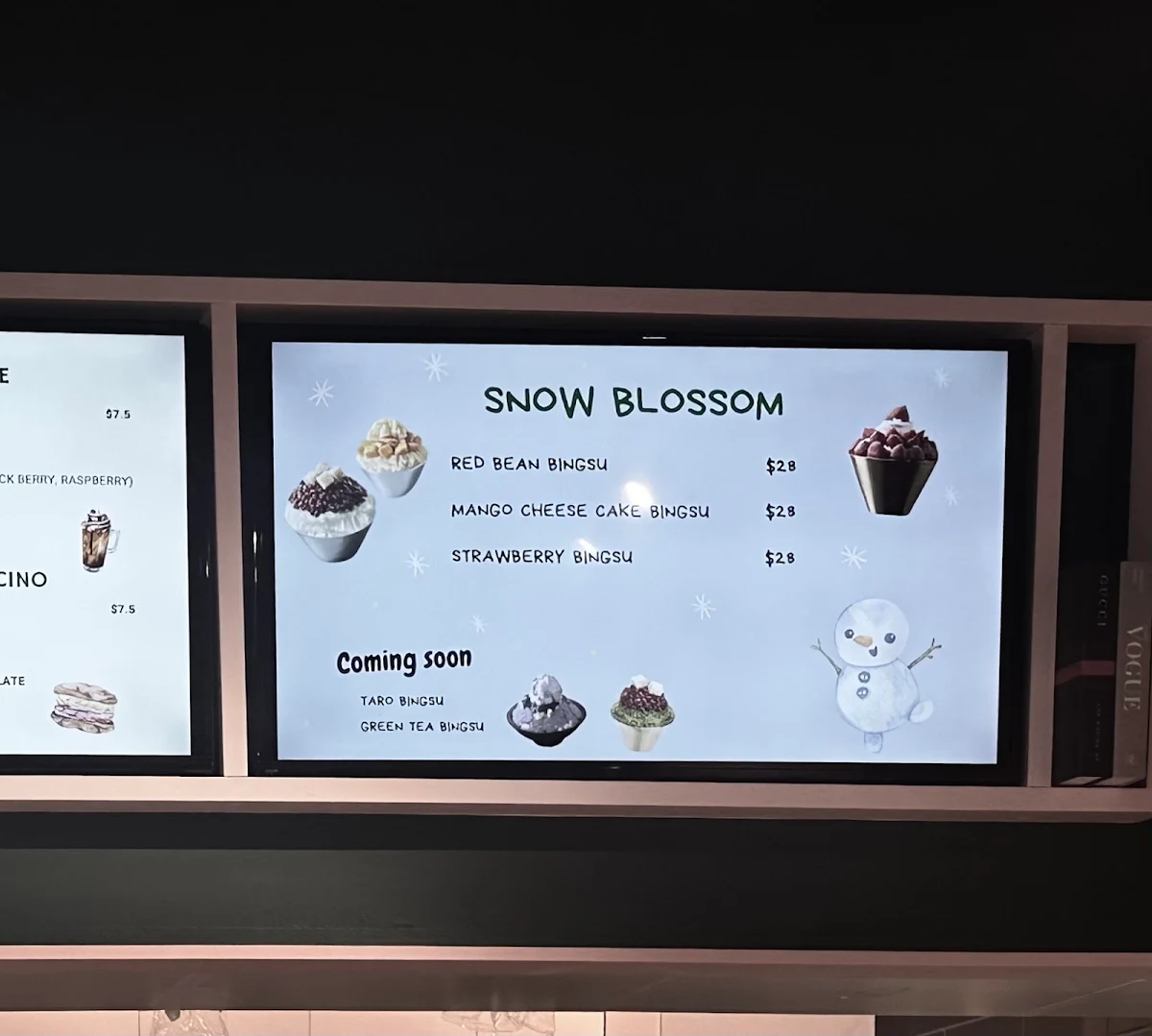 Menu, Gangnam bakery
