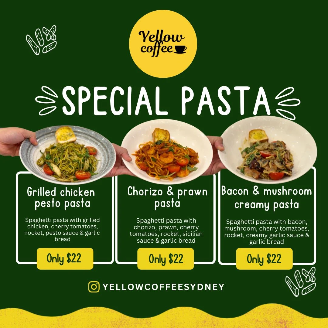 Menu, Yellow coffee