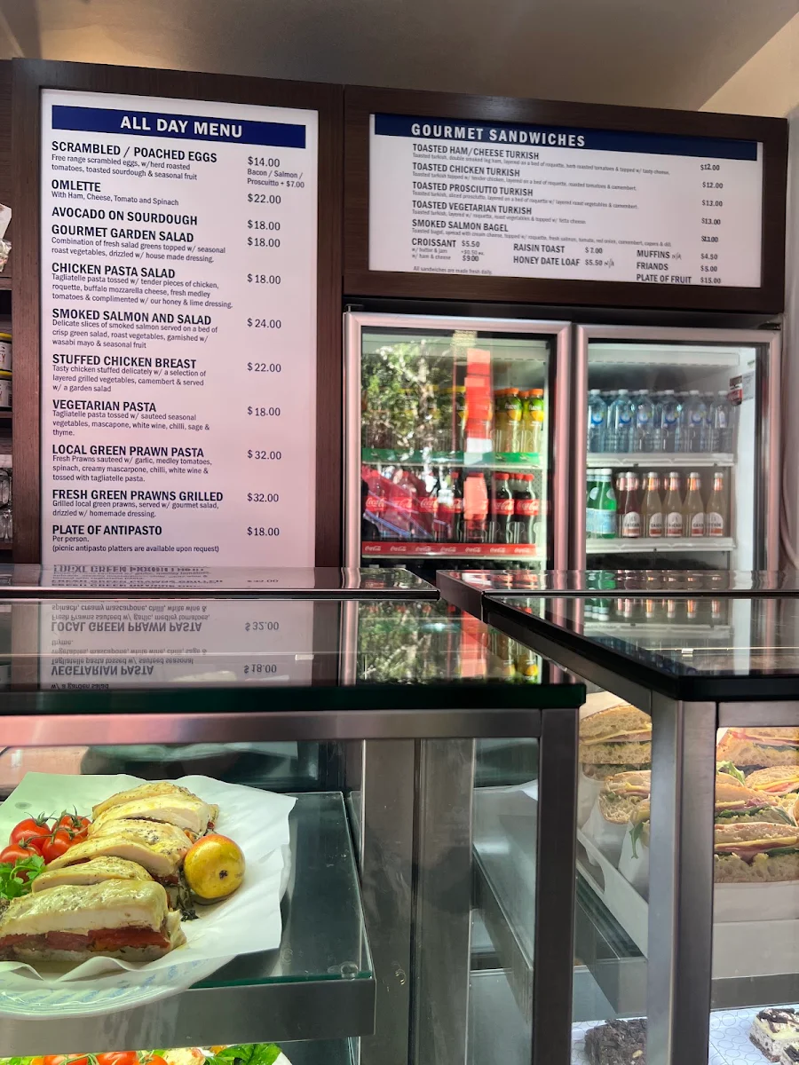 Menu, Blue Basement Cafe