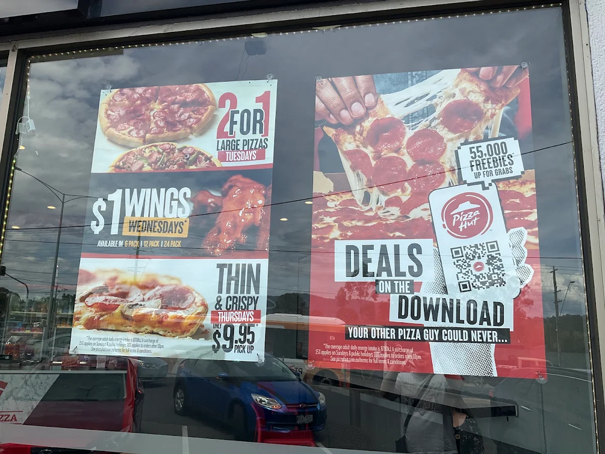 Menu, Pizza Hut Croydon North