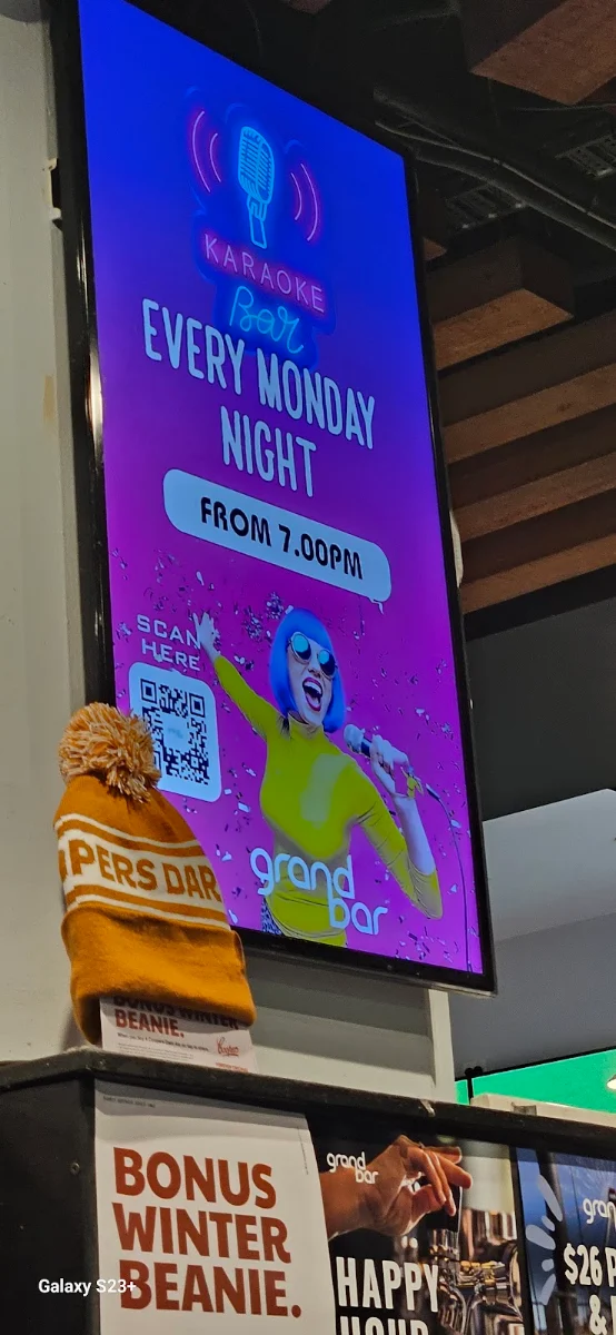 Menu, The Grand Bar
