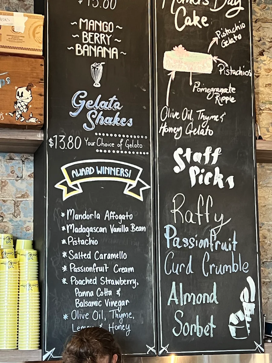 Menu, Cow & The Moon