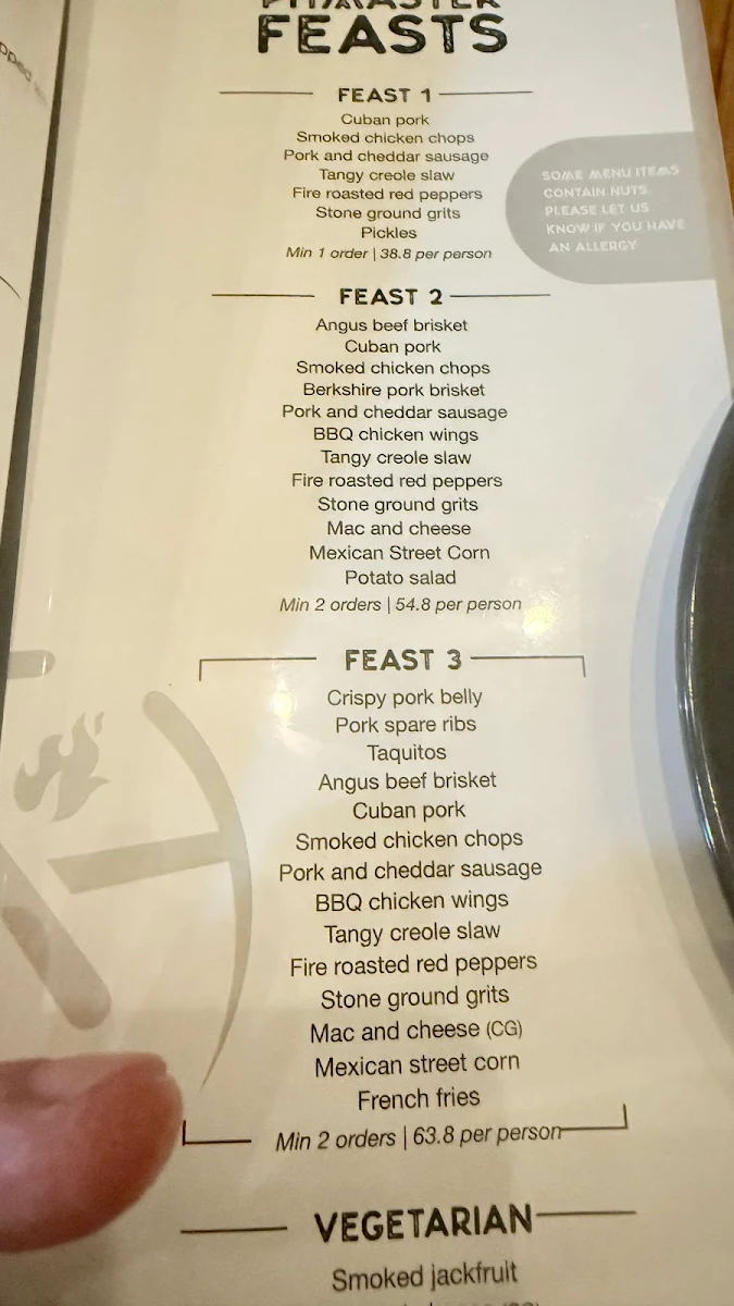 Menu, Bluestone American BBQ