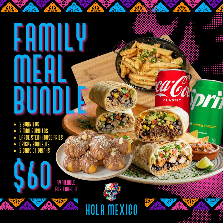 Menu, Hola Mexico QV Melbourne